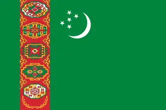 Turkmaniston: bayroği