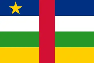Markaziy Afrika Respublikasi: bayroği